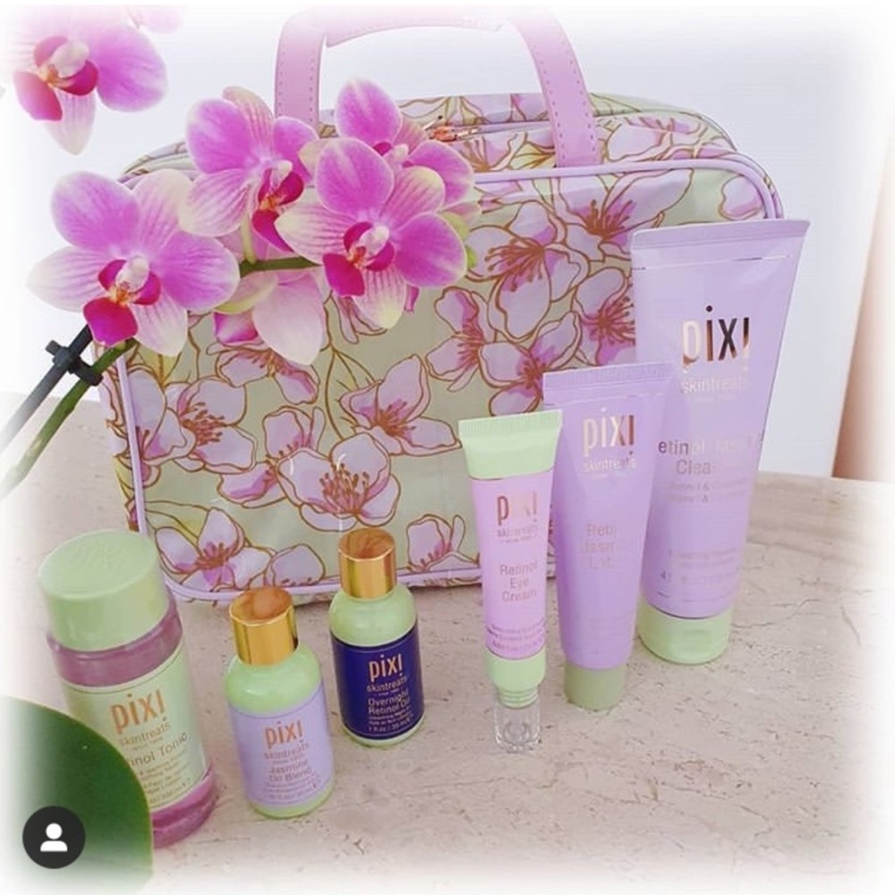 6pc Pixi Beauty Retinol Jasmine PR Package & Bag gift Christmas new - Picture 1 of 3